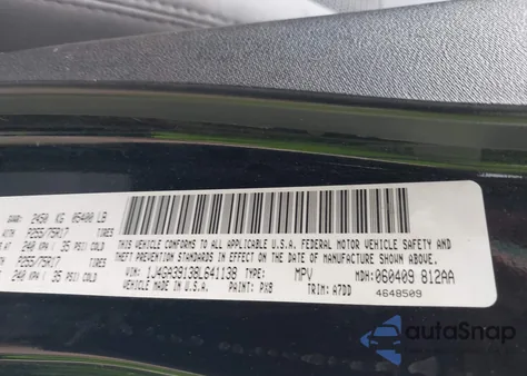 2008 Jeep Wrangler Unlimited X из США, поврежденный, VIN 1J4GA39138L641138